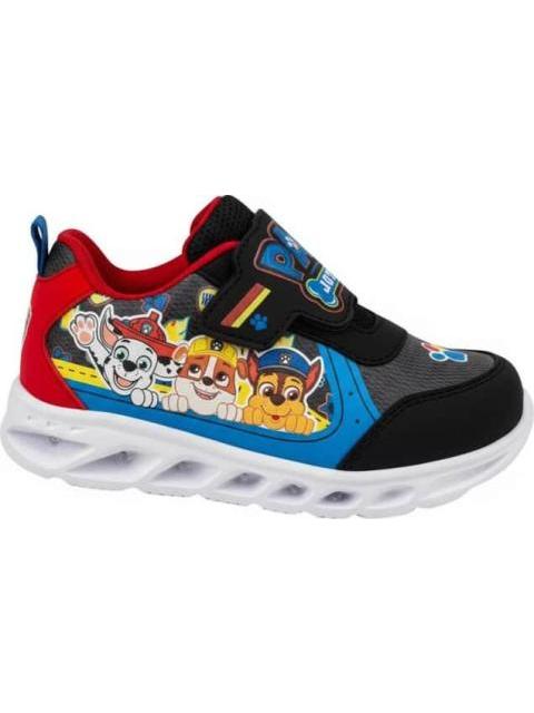 TENIS CASUAL URBANO CHOCLO PAW PATROL LUCES NEGRO PAW PATROL - Imagen 2