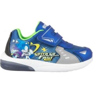 TENIS CASUAL URBANO CHOCLO SONIC LUCES AZUL SONIC