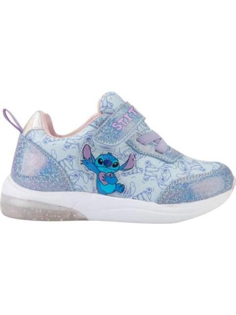 TENIS CASUAL URBANO CHOCLO STITCH LUCES AZUL DISNEY