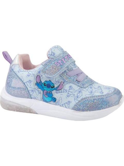 TENIS CASUAL URBANO CHOCLO STITCH LUCES AZUL DISNEY - Imagen 2