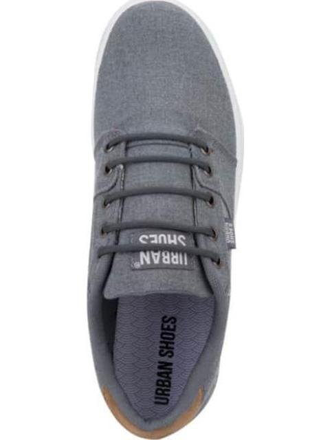TENIS URBANO CLASICO SKATE GRIS URBAN SHOES - Imagen 5