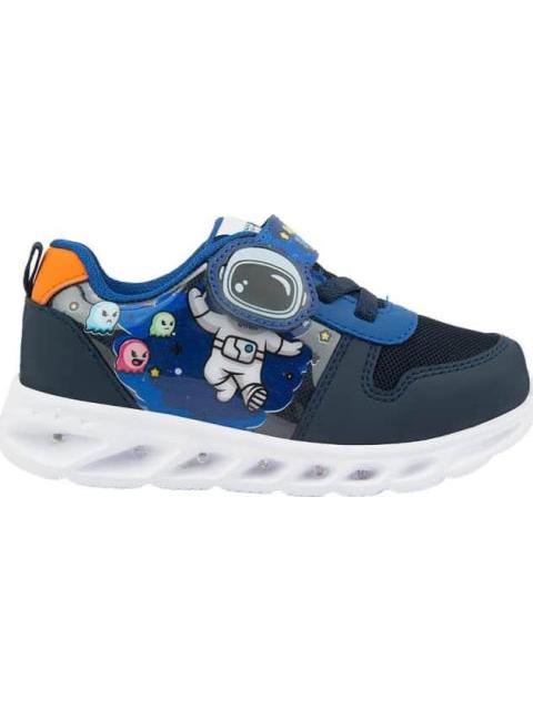 TENIS CASUAL URBANO CON LUCES AZUL MARINO VAVITO