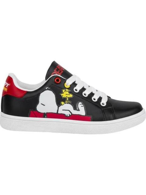 TENIS CASUAL URBANO NEGRO PEANUTS