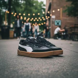 TENIS CASUAL URBANO PARK LIFESTYLE SK8 JR BLANCO/NEGRO PUMA