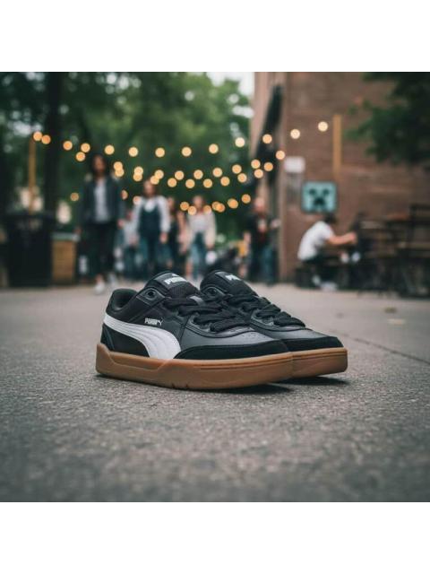 TENIS CASUAL URBANO PARK LIFESTYLE SK8 JR BLANCO/NEGRO PUMA