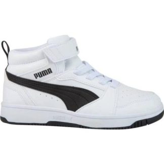 TENIS CASUAL URBANO PUMA REBOUND V6 MID AC BLANCO/NEGRO PUMA