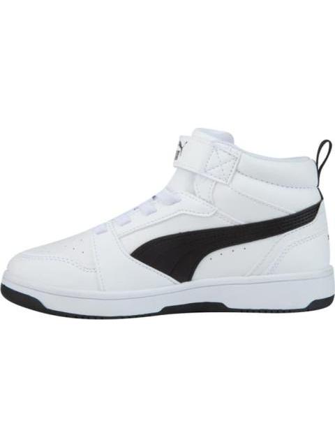 TENIS CASUAL URBANO PUMA REBOUND V6 MID AC BLANCO/NEGRO PUMA - Imagen 5
