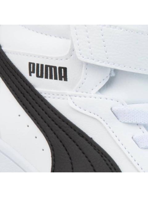 TENIS CASUAL URBANO PUMA REBOUND V6 MID AC BLANCO/NEGRO PUMA - Imagen 6