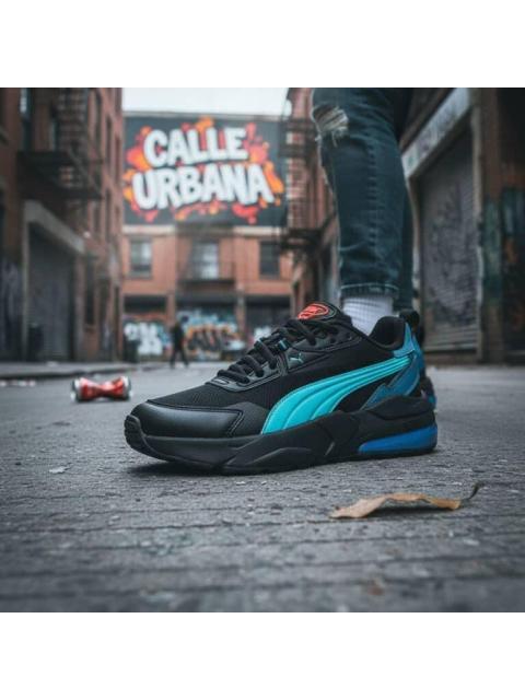TENIS CASUAL VIS2K JR NEGRO PUMA