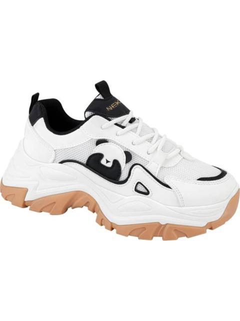 TENIS CHUNKY PLATAFORMA TRACK PANDA BLANCO/NEGRO NEXT CO - Imagen 2