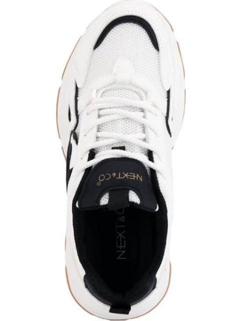 TENIS CHUNKY PLATAFORMA TRACK PANDA BLANCO/NEGRO NEXT CO - Imagen 3