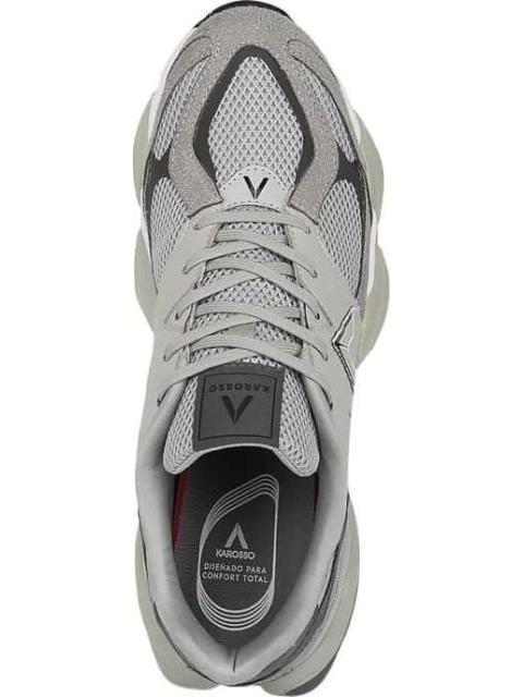 TENIS CHUNKY SUELA LIGERA GRIS KAROSSO - Imagen 3