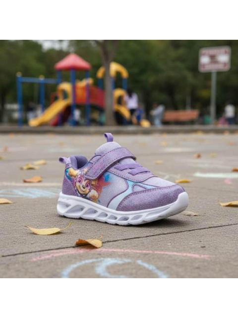 TENIS CON LUCES LILA PAW PATROL