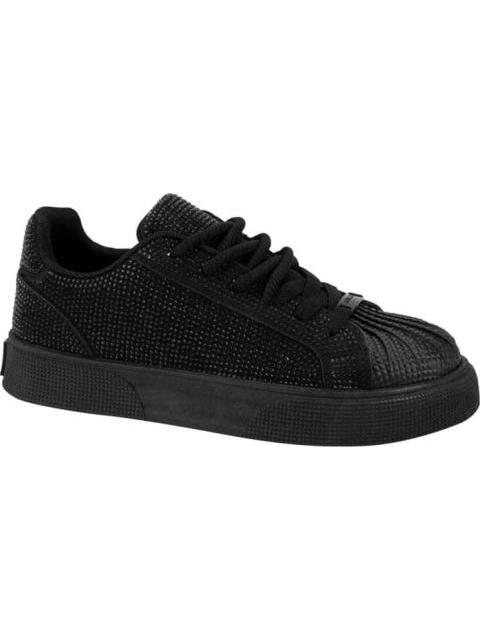 TENIS CON PEDRERIA NEGRO BELINDA PEREGRIN - Imagen 3
