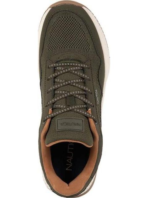 TENIS CONFORT TEJIDO AGUJETAS MOTEADAS VERDE OLIVO NAUTICA - Imagen 3
