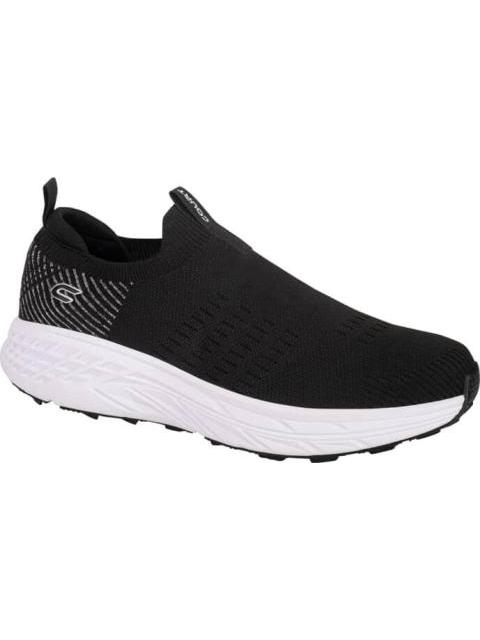 TENIS CONFORT TELA CLASICO SLIP ON NEGRO COURT - Imagen 2