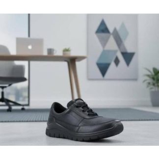 TENIS DE PIEL NEGRO FLEXI