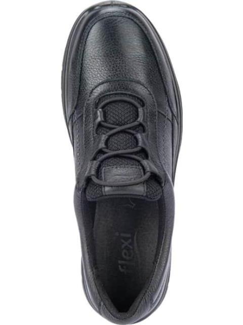 TENIS DE PIEL NEGRO FLEXI - Imagen 4