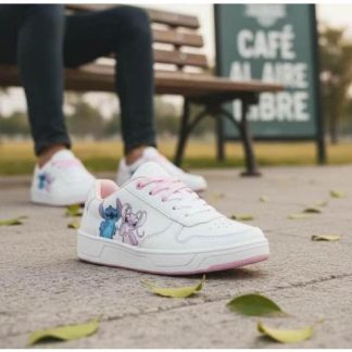 TENIS ESCOLAR STITCH BLANCO DISNEY