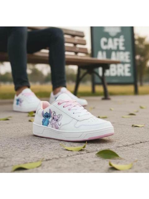 TENIS ESCOLAR STITCH BLANCO DISNEY