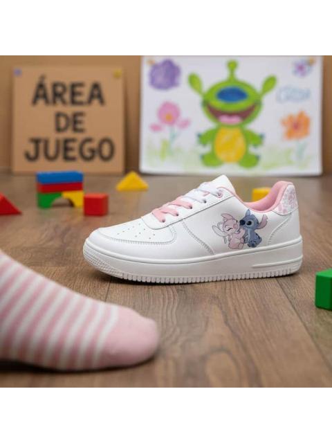 TENIS ESCOLAR STITCH BLANCO DISNEY