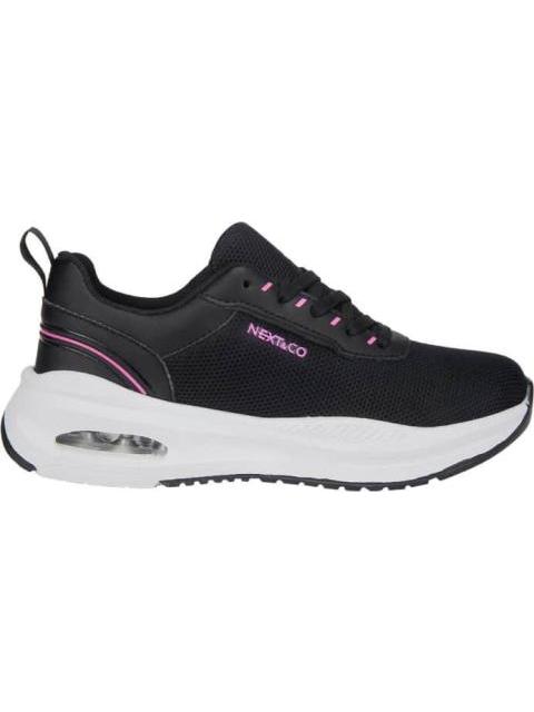 TENIS FITNESS DEPORTIVO VALVULA DE AIRE NEGRO NEXT CO