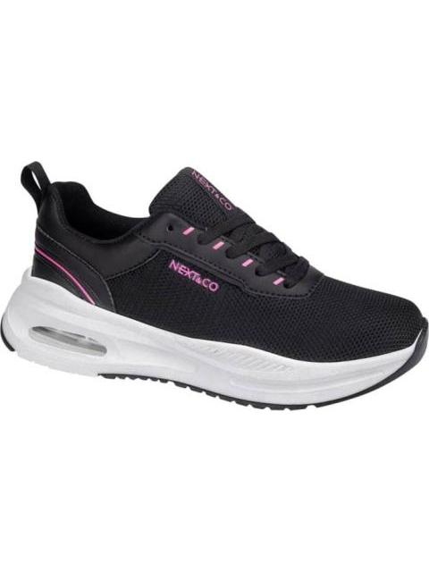 TENIS FITNESS DEPORTIVO VALVULA DE AIRE NEGRO NEXT CO - Imagen 2