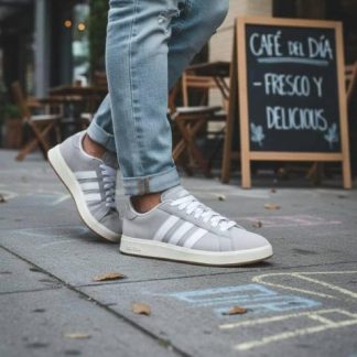 TENIS GRAND COURT GRIS ADIDAS