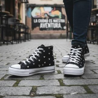 TENIS MICKEY BOTA NEGRO MICKEY MOUSE