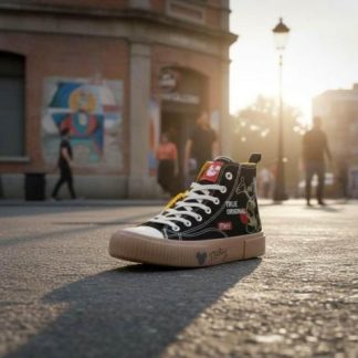 TENIS MICKEY BOTA NEGRO MICKEY MOUSE
