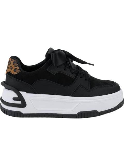 TENIS PLATAFORMA ANIMAL PRINT NEGRO NEXT CO