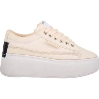 TENIS PLATAFORMA CARELIZ CASUAL LONA BEIGE GOSH