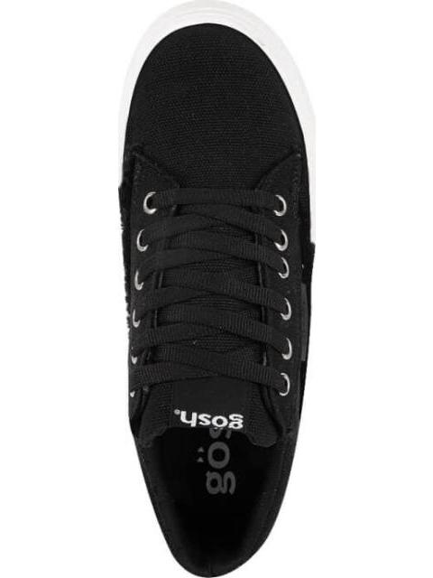 TENIS PLATAFORMA CARELIZ CASUAL LONA NEGRO GOSH - Imagen 3