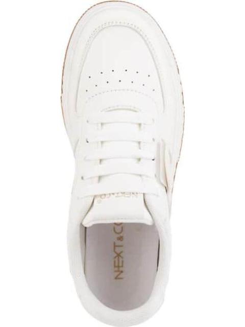TENIS PLATAFORMA CLASICO BICOLOR BLANCO NEXT CO - Imagen 3