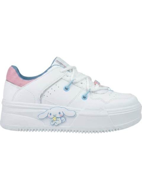 TENIS PLATAFORMA MULTIAGUJETAS SANRIO CINAMORROLL BLANCO HELLO KITTY