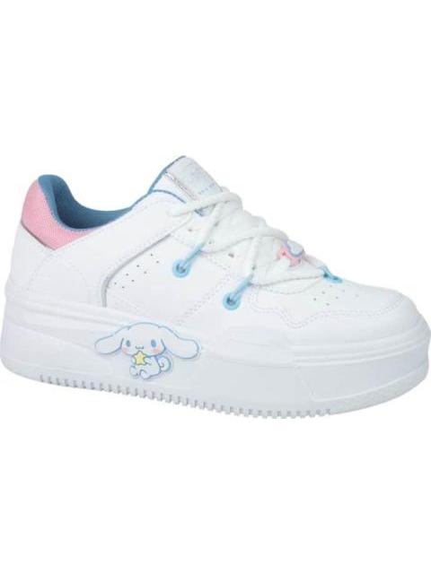 TENIS PLATAFORMA MULTIAGUJETAS SANRIO CINAMORROLL BLANCO HELLO KITTY - Imagen 2