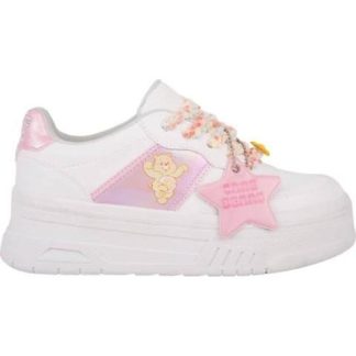 TENIS PLATAFORMA OSITOS CARIÑOSITOS AGUJETAS PELUCHE ESTRELLA BLANCO CARE BEARS