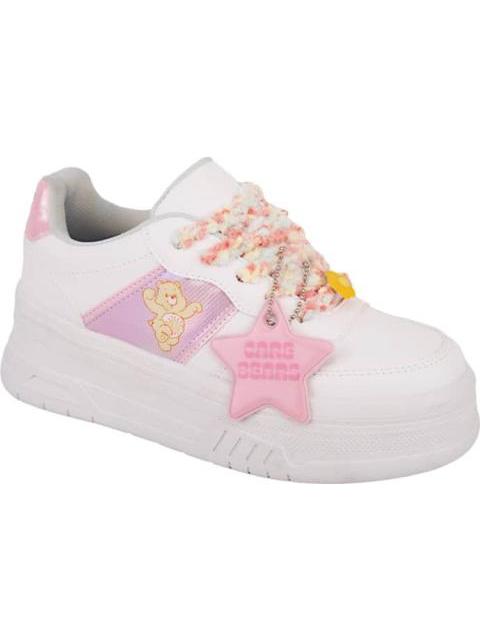 TENIS PLATAFORMA OSITOS CARIÑOSITOS AGUJETAS PELUCHE ESTRELLA BLANCO CARE BEARS - Imagen 2