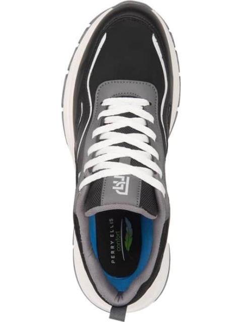 TENIS RETRO CONFORT SUELA LIGERA NEGRO PERRY ELLIS - Imagen 3