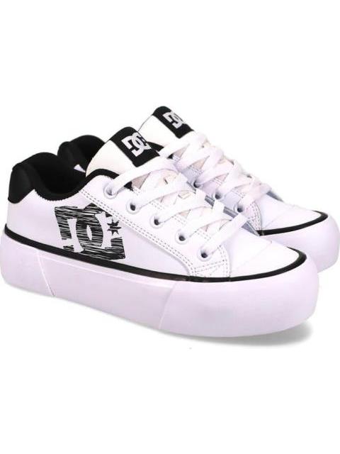 TENIS SKATE CHELSEA PLATFORM BLANCO/NEGRO DC SHOES - Imagen 2