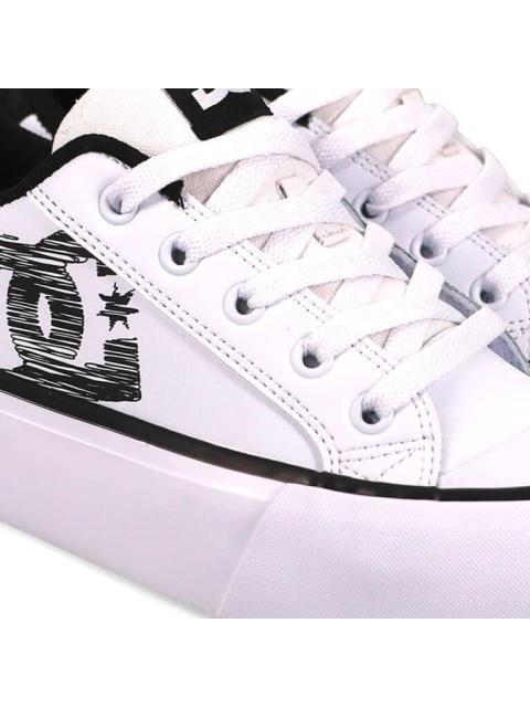 TENIS SKATE CHELSEA PLATFORM BLANCO/NEGRO DC SHOES - Imagen 6
