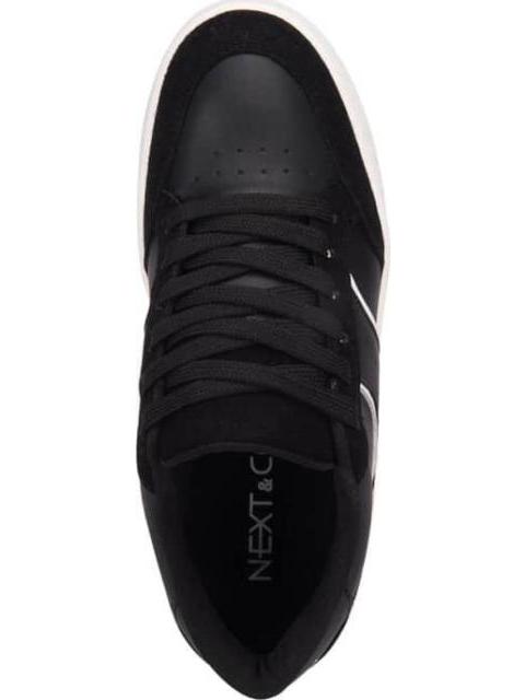 TENIS SKATE CHOCLO CLASICO BLANCO/NEGRO NEXT CO - Imagen 3