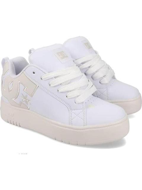 TENIS SKATE COURT GRAFFIK PLATFORM BLANCO DC SHOES - Imagen 2