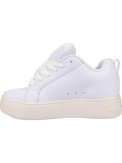 TENIS SKATE COURT GRAFFIK PLATFORM BLANCO DC SHOES - Imagen 5