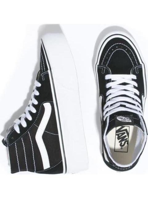 TENIS SKATE UA SK8 HI TAPERED STACKFORM NEGRO VANS LATINO - Imagen 3