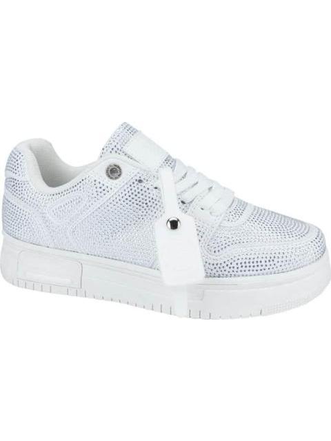 TENIS CON PEDRERIA PLATA BELINDA PEREGRIN - Imagen 2