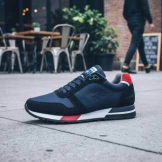 TENIS URBANO CASUAL AGUJETA AZUL MARINO KANGAROOS