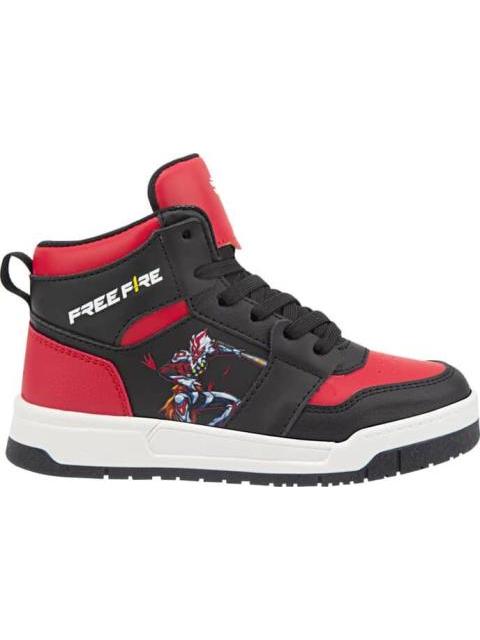 TENIS URBANO CASUAL BOTA AGUJETA FREE FIRE ROJO FREE FIRE