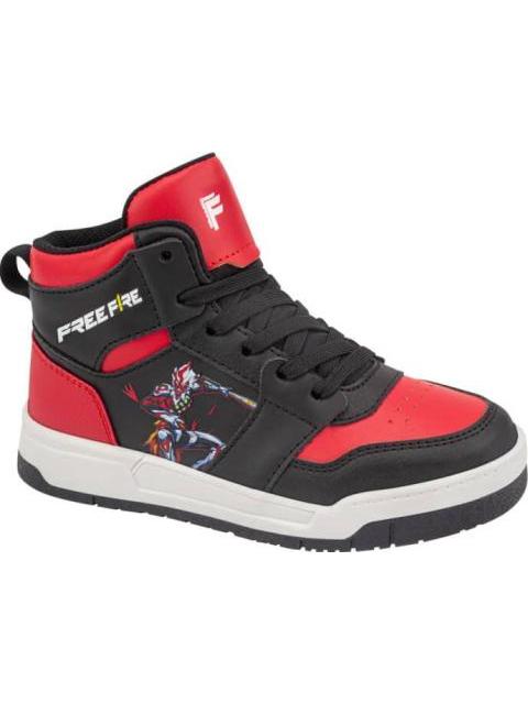 TENIS URBANO CASUAL BOTA AGUJETA FREE FIRE ROJO FREE FIRE - Imagen 2