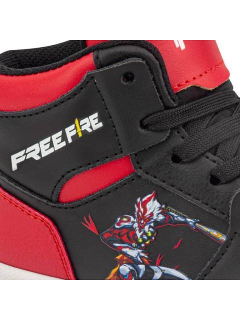 TENIS URBANO CASUAL BOTA AGUJETA FREE FIRE ROJO FREE FIRE - Imagen 6